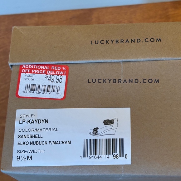 New Lucky brand Kaydyn ankle strap wedge sandals - Picture 7 of 7